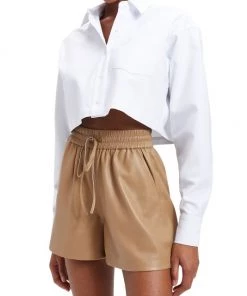 GOOD AMERICAN Boxy Crop Shirt 12 GOOD AMERICAN Boxy Crop Shirt -GOOD AMERICAN Sales unnamed file 754