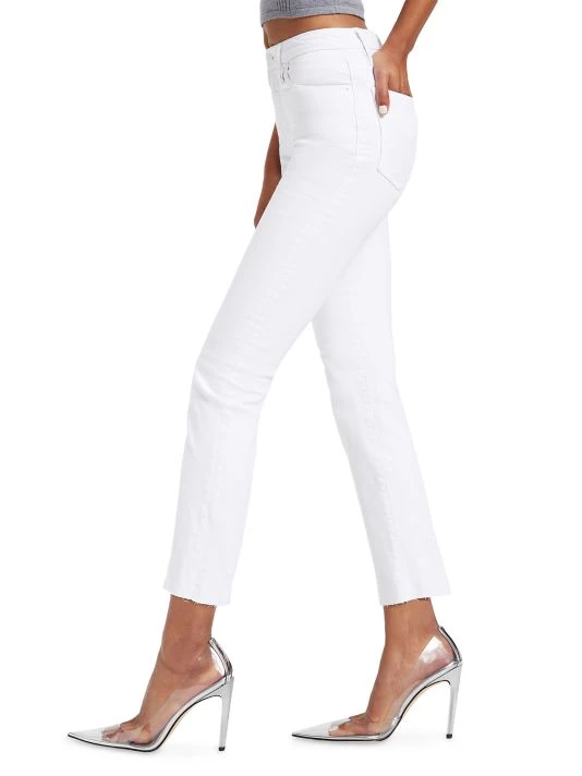 GOOD AMERICAN Good Straight-Leg Raw Jeans 4 GOOD AMERICAN Good Straight-Leg Raw Jeans - Image 4