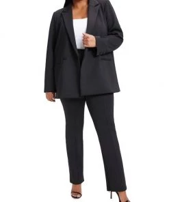 GOOD AMERICAN Shiny Scuba Blazer -GOOD AMERICAN Sales unnamed file 776