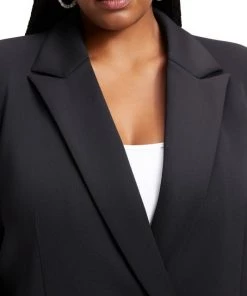 GOOD AMERICAN Shiny Scuba Blazer -GOOD AMERICAN Sales unnamed file 783