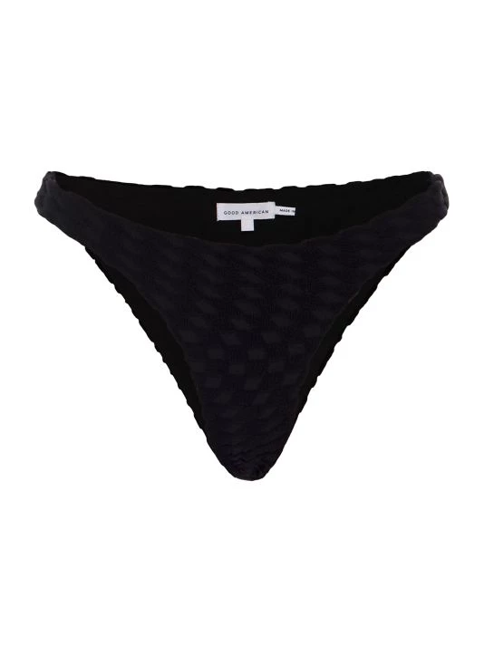 GOOD AMERICAN Jacquard Better Bikini Bottom Orange Cream 1 GOOD AMERICAN Jacquard Better Bikini Bottom Orange Cream