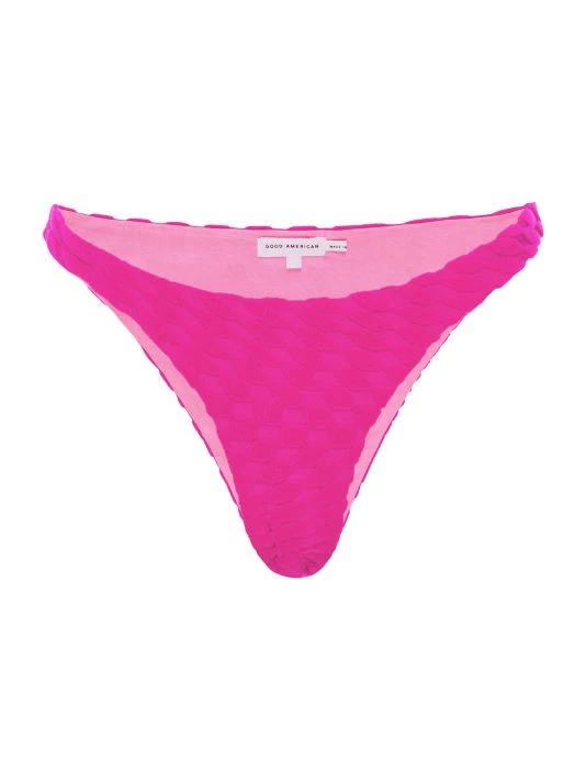 GOOD AMERICAN Jacquard Better Bikini Bottom Orange Cream 3 GOOD AMERICAN Jacquard Better Bikini Bottom Orange Cream - Image 3