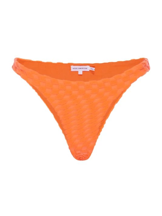GOOD AMERICAN Jacquard Better Bikini Bottom Orange Cream 4 GOOD AMERICAN Jacquard Better Bikini Bottom Orange Cream - Image 4