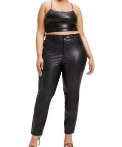 GOOD AMERICAN Vacay Strappy Faux Leather Top -GOOD AMERICAN Sales unnamed file 791