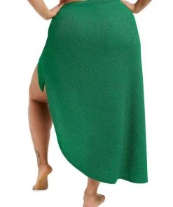 GOOD AMERICAN Glitter Tie Sarong Silver -GOOD AMERICAN Sales unnamed file 8