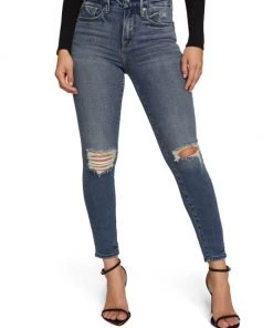GOOD AMERICAN Good High-Rise Distressed Stretch Sculpting Skinny Jeans 16 GOOD AMERICAN Good High-Rise Distressed Stretch Sculpting Skinny Jeans -GOOD AMERICAN Sales unnamed file 823
