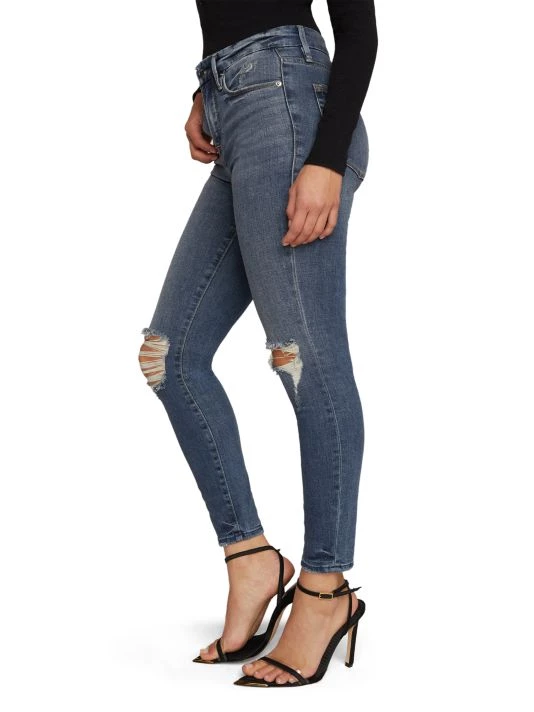 GOOD AMERICAN Good High-Rise Distressed Stretch Sculpting Skinny Jeans 6 GOOD AMERICAN Good High-Rise Distressed Stretch Sculpting Skinny Jeans - Image 6