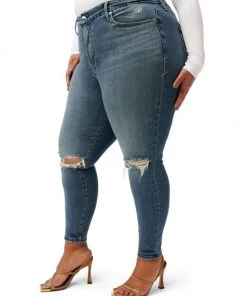 GOOD AMERICAN Good High-Rise Distressed Stretch Sculpting Skinny Jeans 20 GOOD AMERICAN Good High-Rise Distressed Stretch Sculpting Skinny Jeans -GOOD AMERICAN Sales unnamed file 827