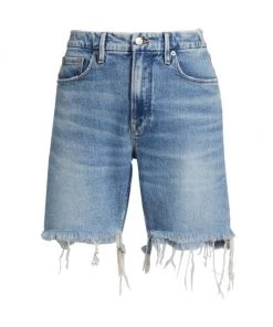 GOOD AMERICAN Good 90s Bermuda Jean Shorts