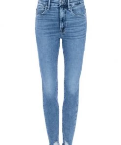 GOOD AMERICAN Good Legs Deep-V High-Rise Jeans