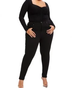 GOOD AMERICAN Ruched Square Sweetheart Bodysuit -GOOD AMERICAN Sales unnamed file 850