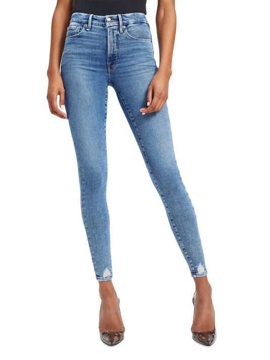 GOOD AMERICAN Good Legs Deep-V High-Rise Jeans 4 GOOD AMERICAN Good Legs Deep-V High-Rise Jeans - Image 4