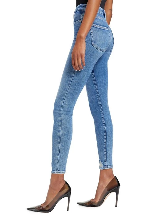 GOOD AMERICAN Good Legs Deep-V High-Rise Jeans 5 GOOD AMERICAN Good Legs Deep-V High-Rise Jeans - Image 5
