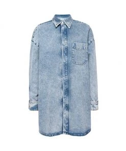 GOOD AMERICAN Denim Pocket Shacket