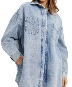 GOOD AMERICAN Denim Pocket Shacket 12 GOOD AMERICAN Denim Pocket Shacket -GOOD AMERICAN Sales unnamed file 894