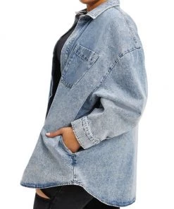 GOOD AMERICAN Denim Pocket Shacket 16 GOOD AMERICAN Denim Pocket Shacket -GOOD AMERICAN Sales unnamed file 898