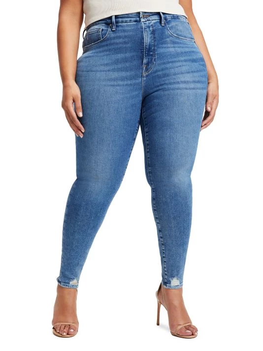 GOOD AMERICAN Good Legs Deep-V High-Rise Jeans 7 GOOD AMERICAN Good Legs Deep-V High-Rise Jeans - Image 7