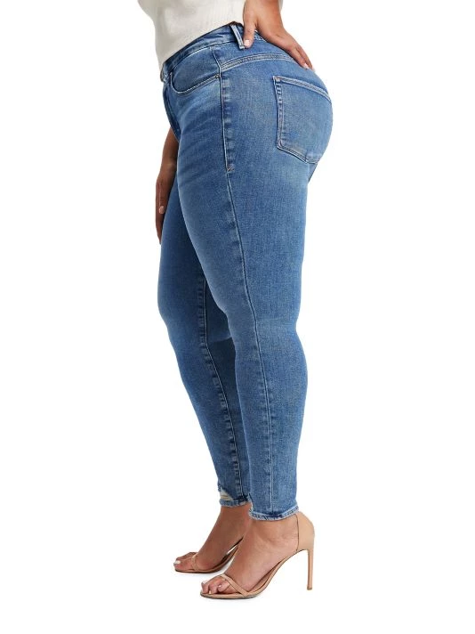GOOD AMERICAN Good Legs Deep-V High-Rise Jeans 8 GOOD AMERICAN Good Legs Deep-V High-Rise Jeans - Image 8