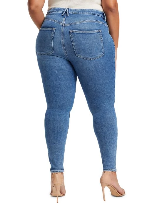 GOOD AMERICAN Good Legs Deep-V High-Rise Jeans 9 GOOD AMERICAN Good Legs Deep-V High-Rise Jeans - Image 9