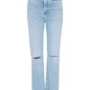 GOOD AMERICAN Good Curve Straight Mid-Rise Jeans
