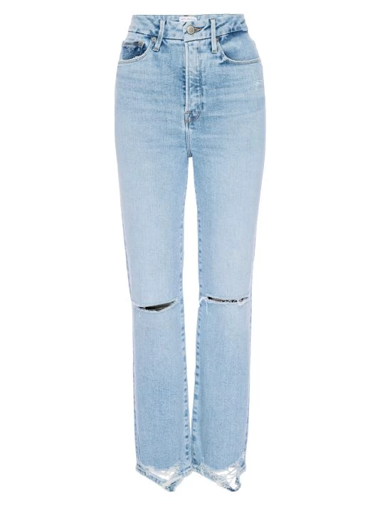 GOOD AMERICAN Good Curve Straight Mid-Rise Jeans 1 GOOD AMERICAN Good Curve Straight Mid-Rise Jeans