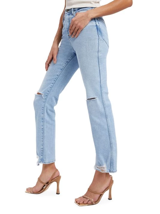 GOOD AMERICAN Good Curve Straight Mid-Rise Jeans 5 GOOD AMERICAN Good Curve Straight Mid-Rise Jeans - Image 5