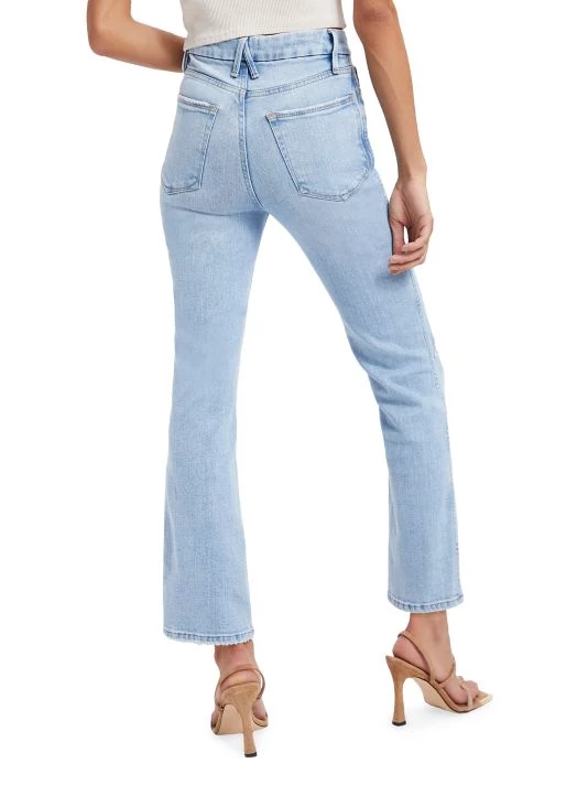 GOOD AMERICAN Good Curve Straight Mid-Rise Jeans 6 GOOD AMERICAN Good Curve Straight Mid-Rise Jeans - Image 6