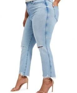 GOOD AMERICAN Good Curve Straight Mid-Rise Jeans 17 GOOD AMERICAN Good Curve Straight Mid-Rise Jeans -GOOD AMERICAN Sales unnamed file 937