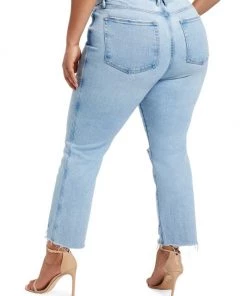 GOOD AMERICAN Good Curve Straight Mid-Rise Jeans 18 GOOD AMERICAN Good Curve Straight Mid-Rise Jeans -GOOD AMERICAN Sales unnamed file 938