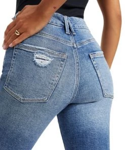 GOOD AMERICAN Good Waist Distressed Jeans -GOOD AMERICAN Sales unnamed file 946