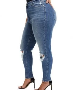 GOOD AMERICAN Good Waist Distressed Jeans -GOOD AMERICAN Sales unnamed file 948
