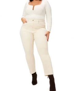GOOD AMERICAN Good Classic High-Rise Stretch Straight-Leg Jeans -GOOD AMERICAN Sales unnamed file 952