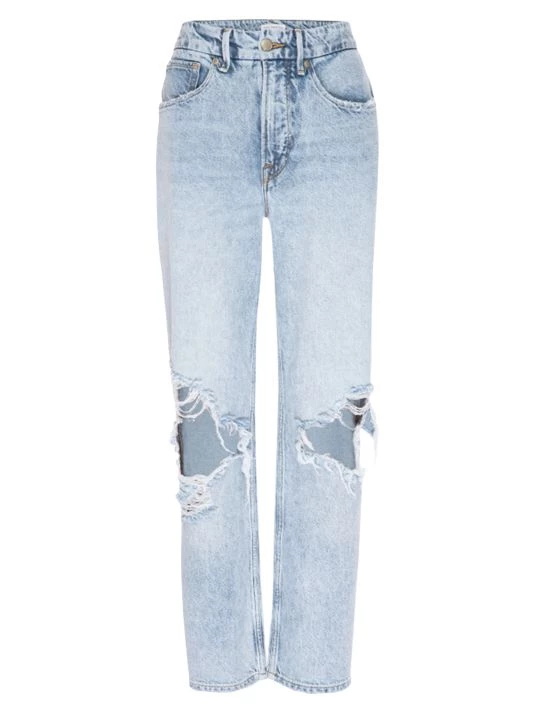 GOOD AMERICAN Good Heritage Distressed Jeans 1 GOOD AMERICAN Good Heritage Distressed Jeans