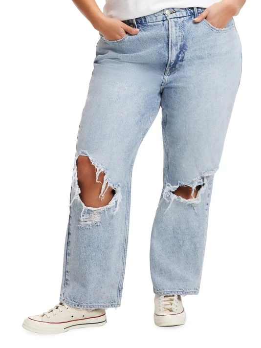 GOOD AMERICAN Good Heritage Distressed Jeans 4 GOOD AMERICAN Good Heritage Distressed Jeans - Image 4