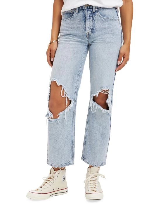 GOOD AMERICAN Good Heritage Distressed Jeans 5 GOOD AMERICAN Good Heritage Distressed Jeans - Image 5