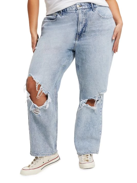 GOOD AMERICAN Good Heritage Distressed Jeans 8 GOOD AMERICAN Good Heritage Distressed Jeans - Image 8